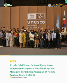 kepala-balai-taman-nasional-ujung-kulon-sampaikan-pernyataan-world-heritage-site-managers'-forum-pada-sidang-ke-48-komite-warisan-dunia-unesco